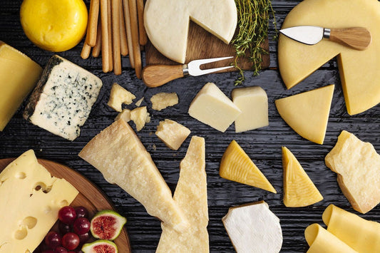 Cheese in any variety, purchased by the pound