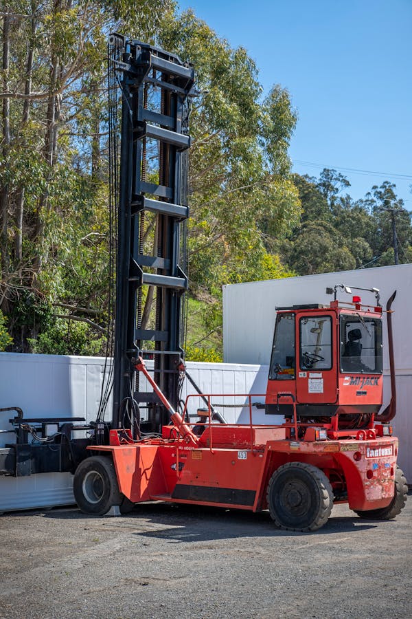 Specialty Red Forklift