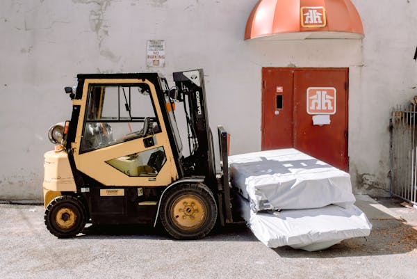 Compact Yellow Forklift